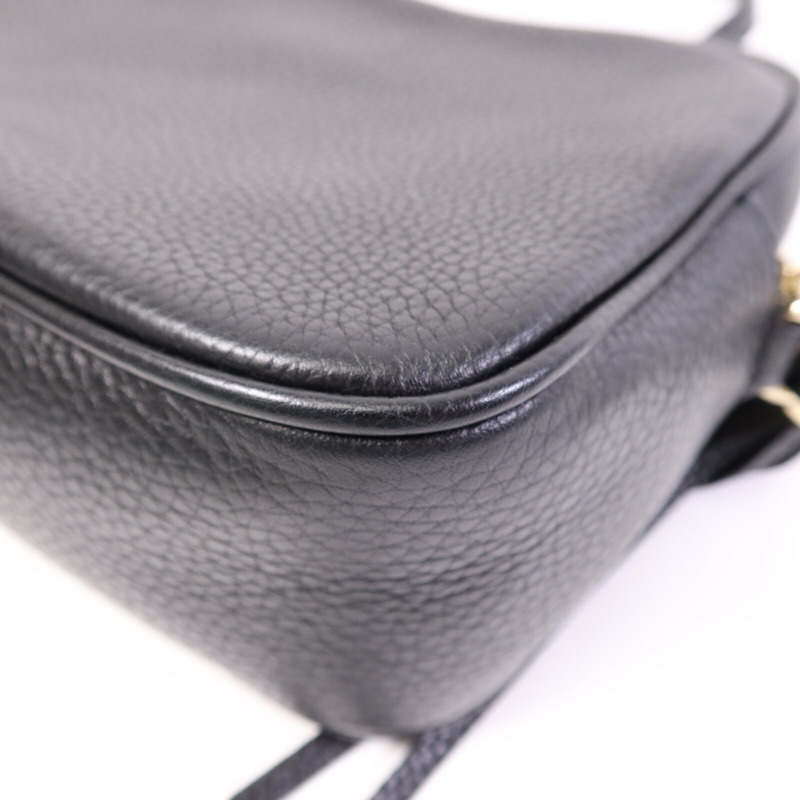 GUCCI 牛皮皮革Soho Disco Bag金扣肩背袋-12