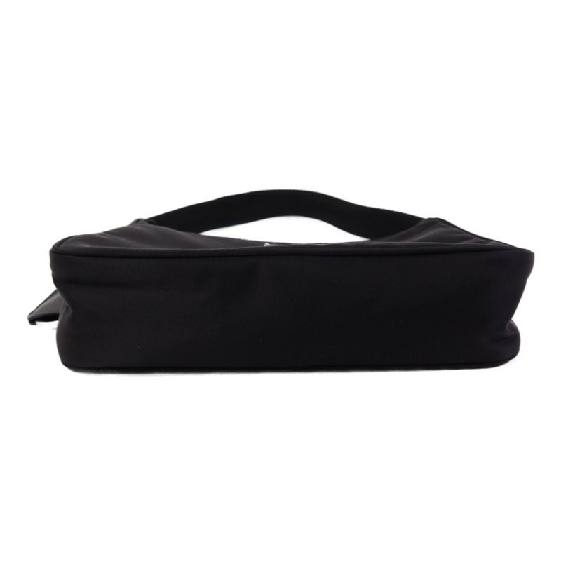 PRADA 尼龍Hobo銀扣肩背袋-3