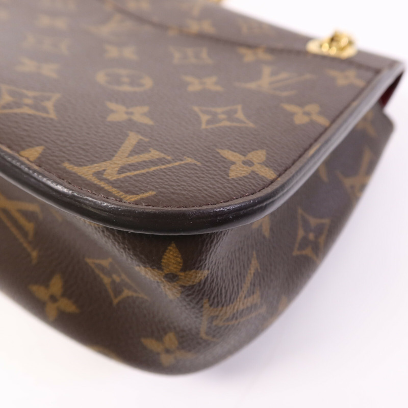 LOUIS VUITTON Monogram Passy金扣鏈帶肩背袋-10