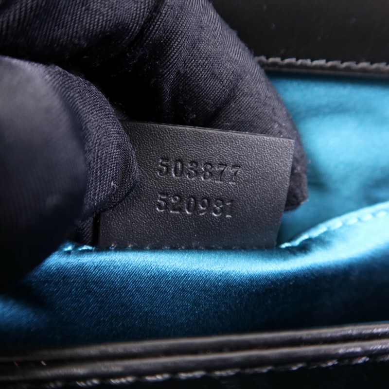 GUCCI 麂皮皮革Ophidia GG金扣鏈帶肩背袋-6