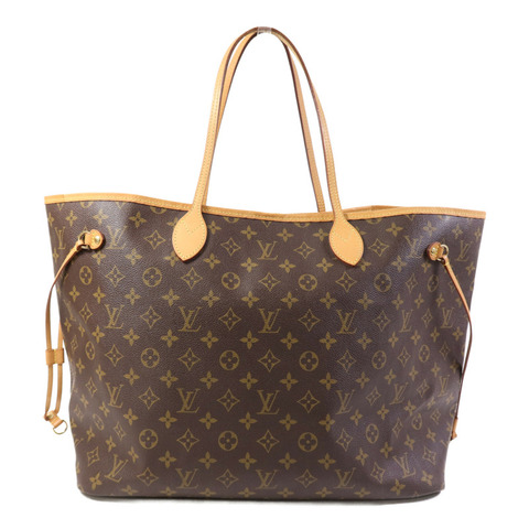 LOUIS VUITTON Monogram Neverfull GM金扣手挽袋
