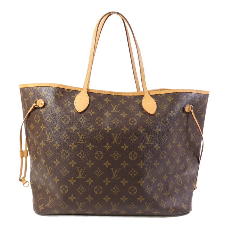 LOUIS VUITTON Monogram Neverfull GM金扣手挽袋-0