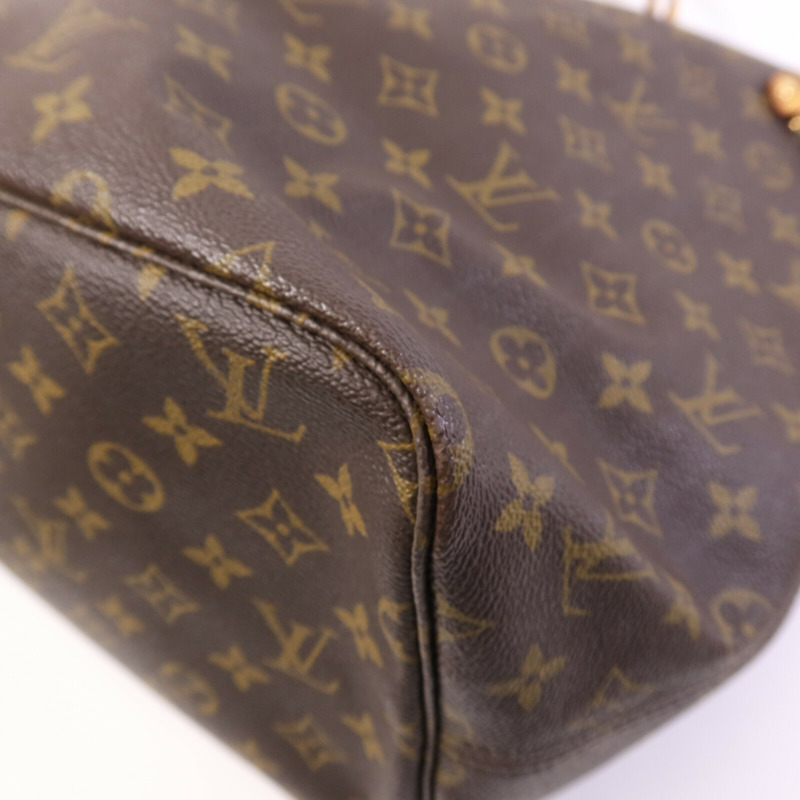 LOUIS VUITTON Monogram Neverfull GM金扣手挽袋-8