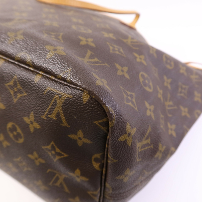 LOUIS VUITTON Monogram Neverfull GM金扣手挽袋-10
