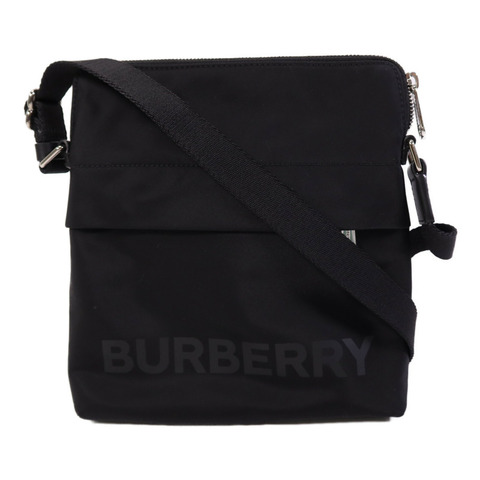 BURBERRY 尼龍Shoulder Bag銀扣肩背袋
