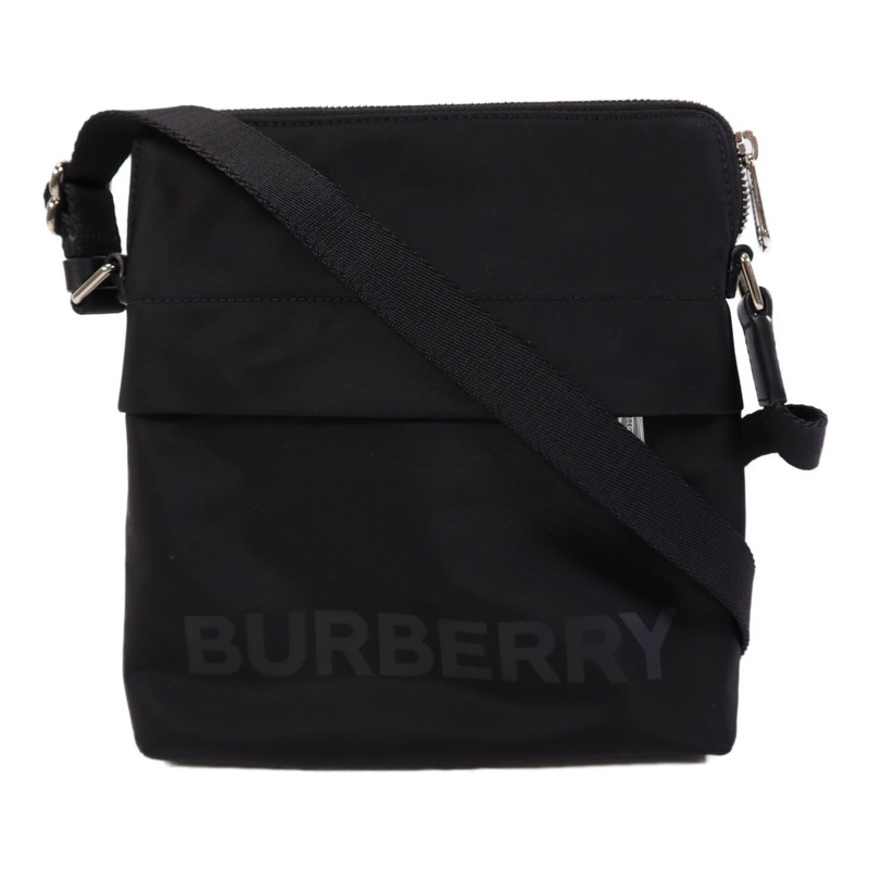 BURBERRY 尼龍Shoulder Bag銀扣肩背袋-0