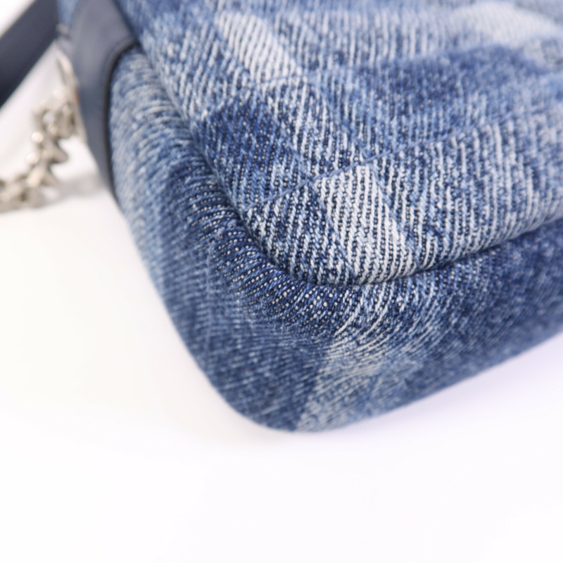 BURBERRY 棉質Shoulder Bag銀扣鏈帶肩背袋-12