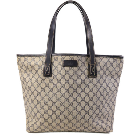 GUCCI 塗層帆布Tote Bag銀扣手挽袋