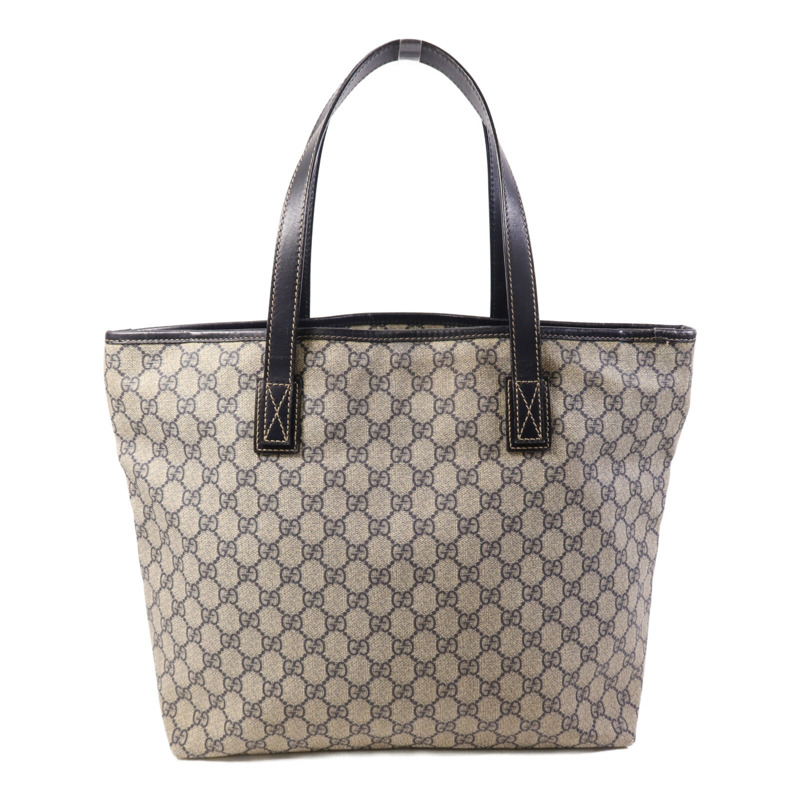 GUCCI 塗層帆布Tote Bag銀扣手挽袋-2
