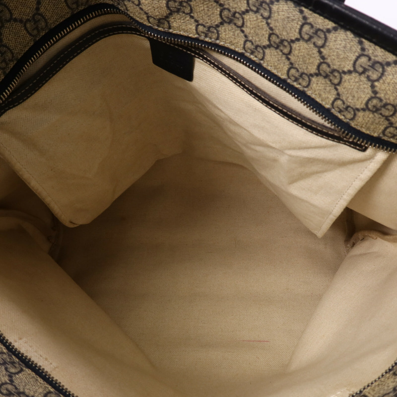 GUCCI 塗層帆布Tote Bag銀扣手挽袋-4