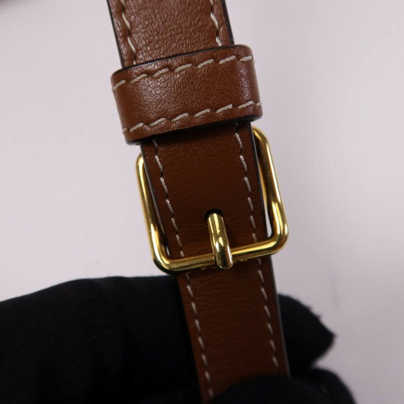 CELINE 牛皮皮革Small Basket金扣肩背袋-8