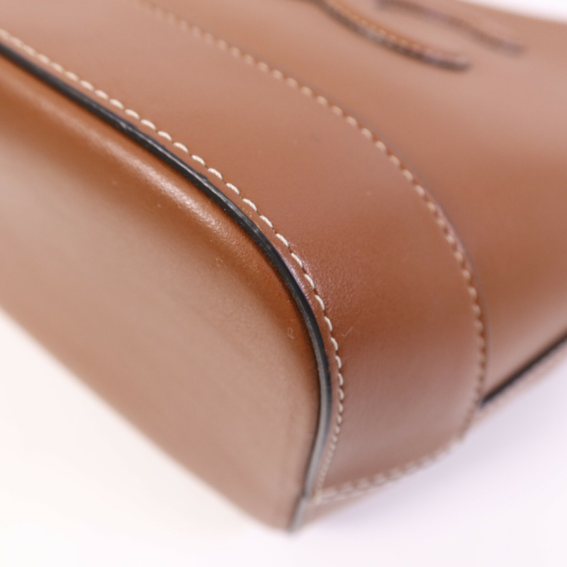 CELINE 牛皮皮革Small Basket金扣肩背袋-9