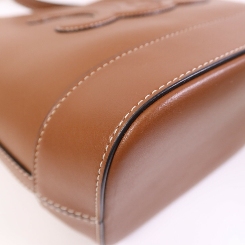 CELINE 牛皮皮革Small Basket金扣肩背袋-10