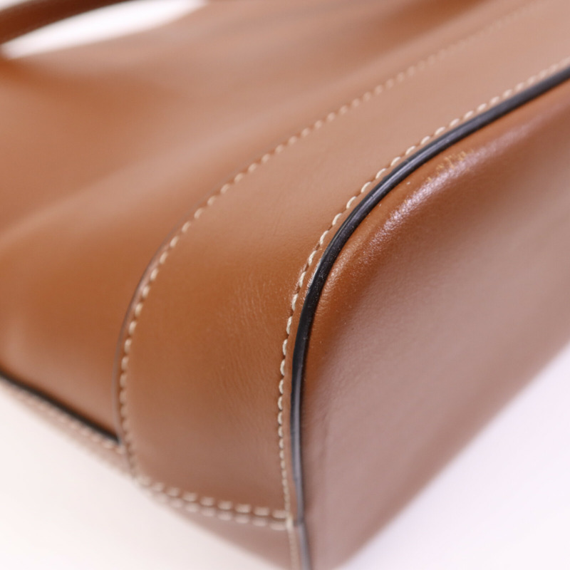 CELINE 牛皮皮革Small Basket金扣肩背袋-12