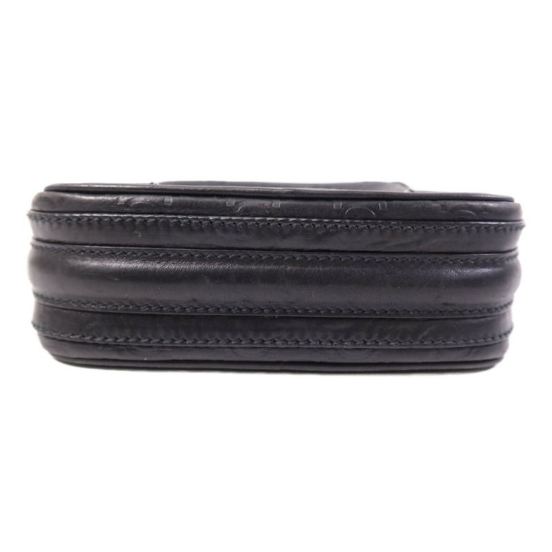 GUCCI 牛皮皮革Shoulder Bag銀扣肩背袋-3