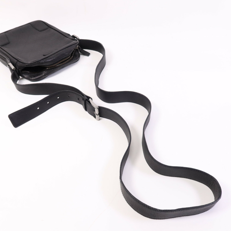 GUCCI 牛皮皮革Shoulder Bag銀扣肩背袋-5