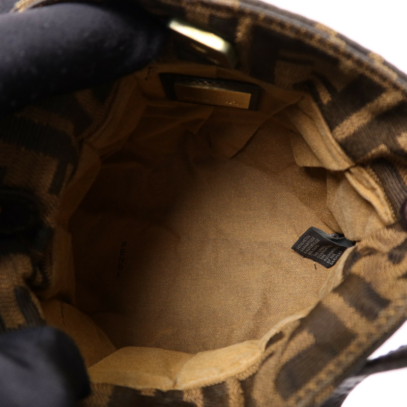 FENDI 帆布Hand Bag金扣手挽袋-4