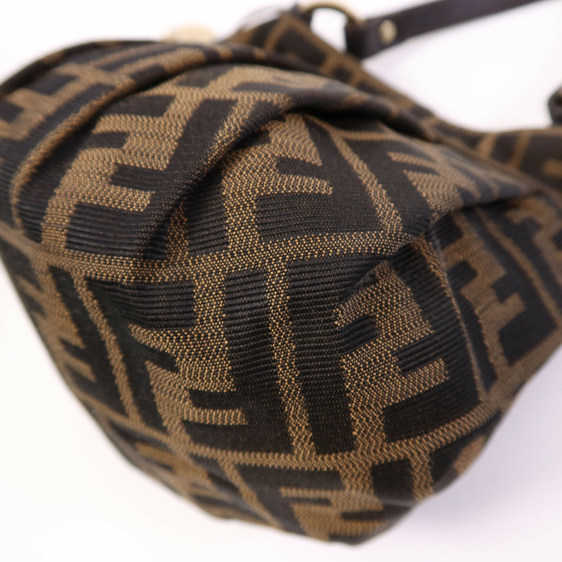 FENDI 帆布Hand Bag金扣手挽袋-5