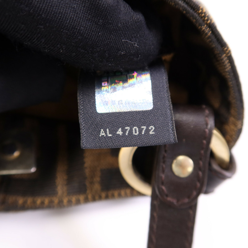 FENDI 帆布Hand Bag金扣手挽袋-7