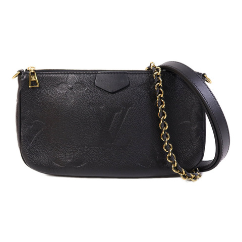 LOUIS VUITTON Monogram Empreinte Multi Pochette Accessoires金扣手挽肩背兩用袋