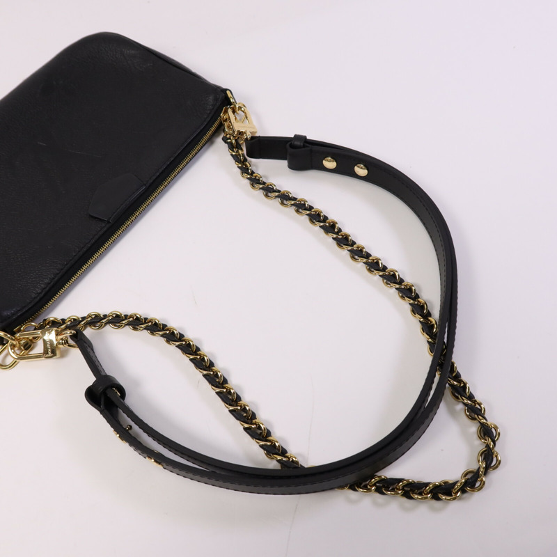 LOUIS VUITTON Monogram Empreinte Multi Pochette Accessoires金扣手挽肩背兩用袋-6