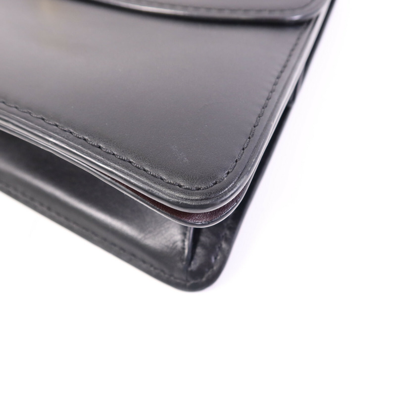 COACH 牛皮皮革2 Way Shoulder Bag金扣鏈帶手挽肩背兩用袋-8