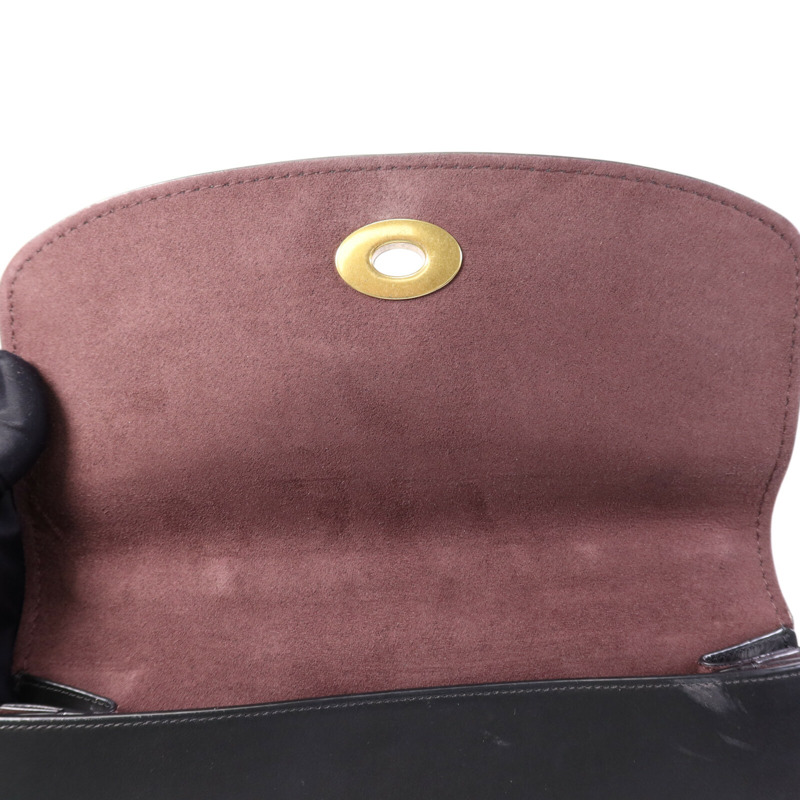 COACH 牛皮皮革2 Way Shoulder Bag金扣鏈帶手挽肩背兩用袋-12