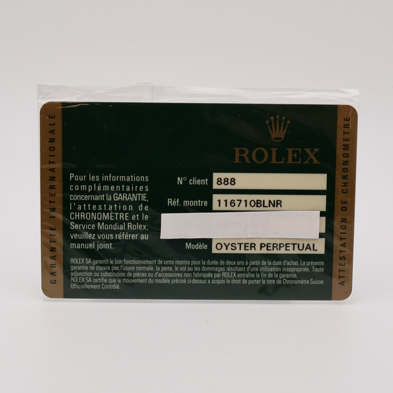 ROLEX GMT MasterⅡ 116710BLNR-17