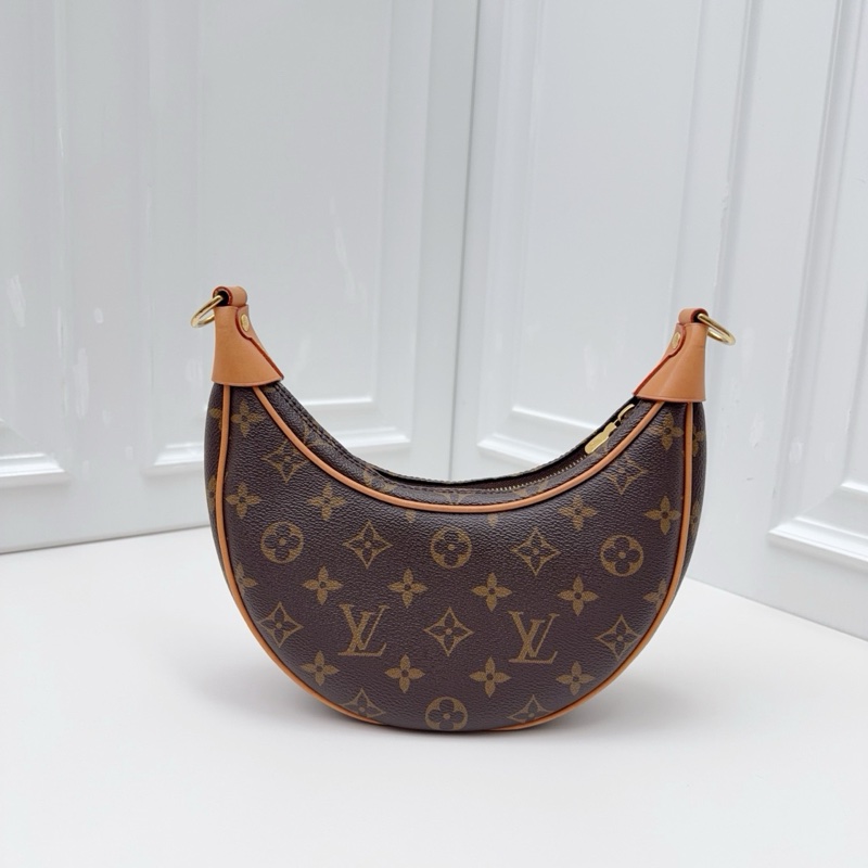 Louis Vuitton經典老花loop 月亮包-0