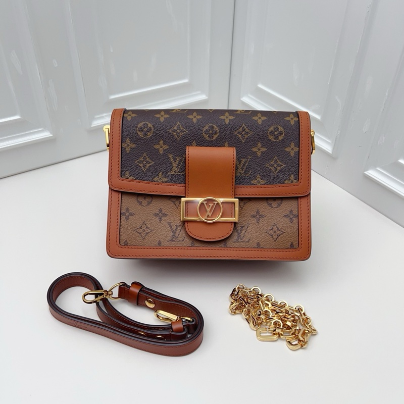 閒置，LV路易威登，老花達芙妮中號，芯片款-0