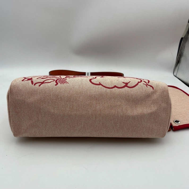 Hermes 愛馬仕 Herbag31 紅色飛馬帆布配馬鞍皮飛馬圖案限量款單肩包 z刻-2
