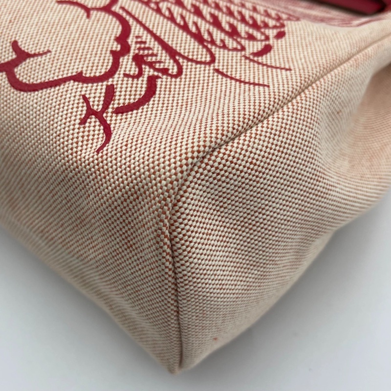 Hermes 愛馬仕 Herbag31 紅色飛馬帆布配馬鞍皮飛馬圖案限量款單肩包 z刻-17