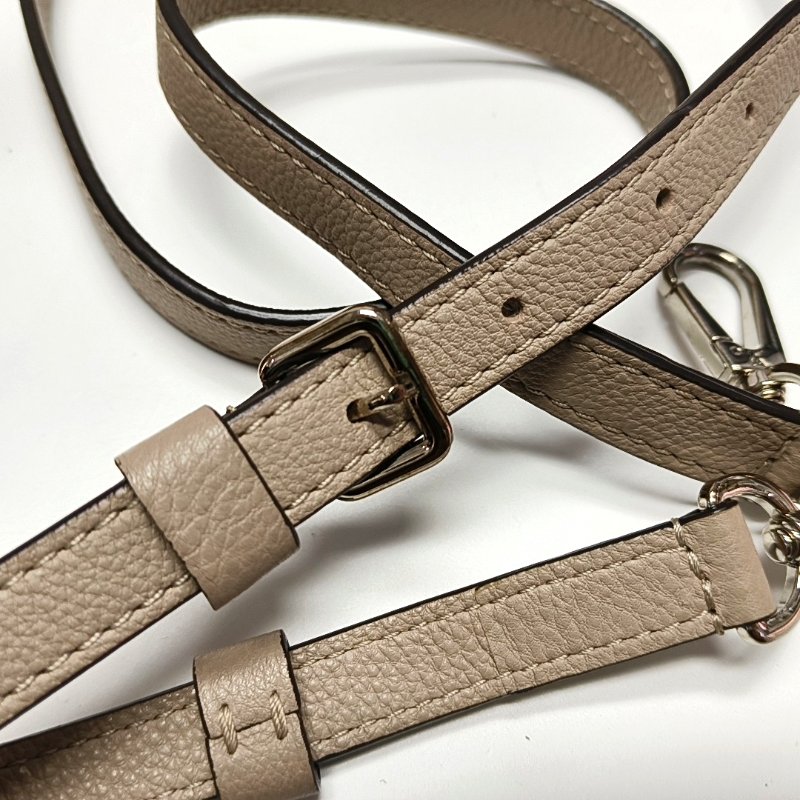 LOUIS VUITTON LOCKIT小號裸粉色牛皮單肩包手提包斜挎包銀色五金可拆卸肩帶-12