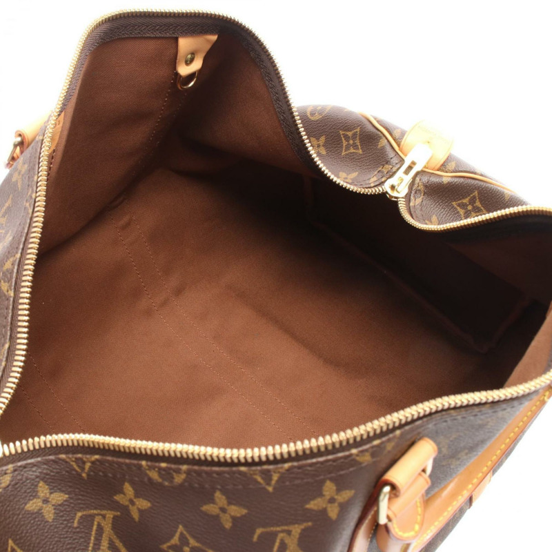 路易威登 Keepall 50 波士頓包，塗層帆布和皮革，Monogram 圖案，棕色，男女通用，M41426-2