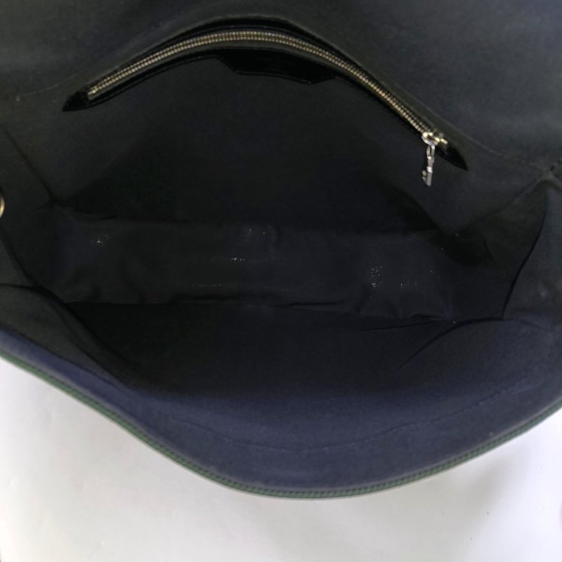 LOUIS VUITTON VIKTOR黑色牛皮斜挎包單肩包銀色五金-6