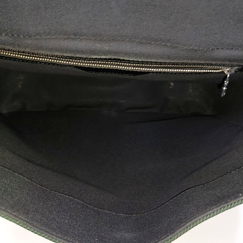 LOUIS VUITTON VIKTOR黑色牛皮斜挎包單肩包銀色五金-12