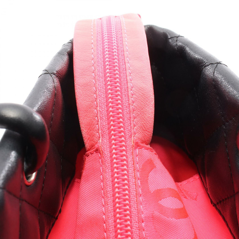 香奈兒 Cambon 系列小號手提包,黑白皮革,SHW 五金配件,二手女士 CC-5