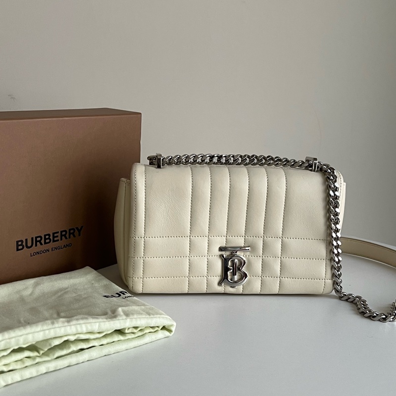 Burberry Lola chain bag奶白色鏈條包-0