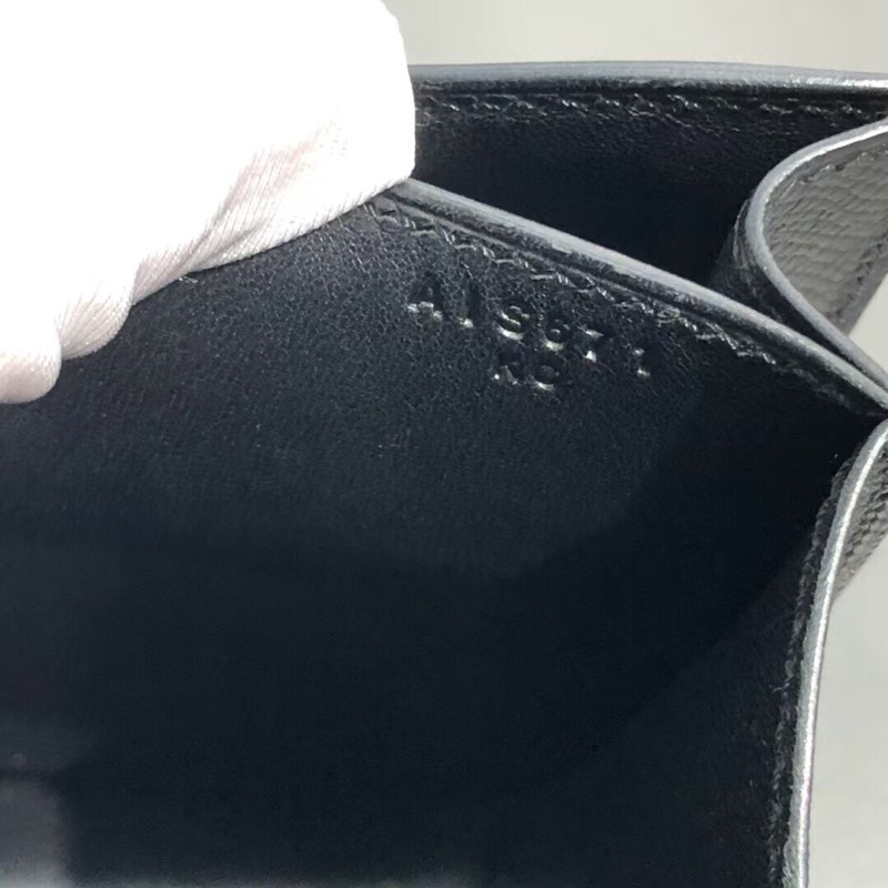 98新Hermes愛馬仕Constance19黑金Epsom皮A刻-5