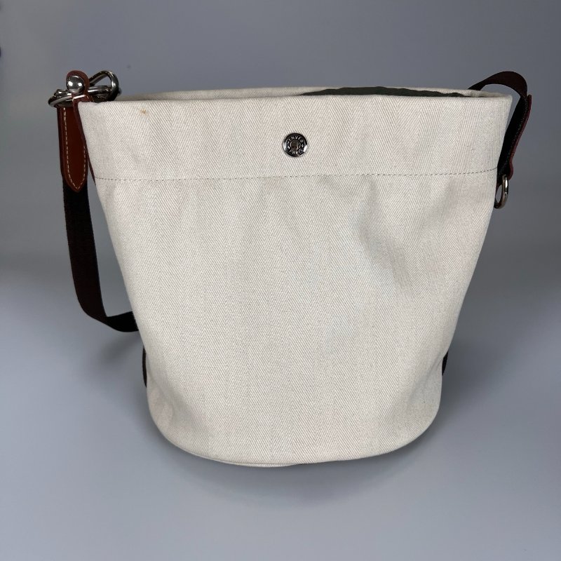 HERMES □P刻 帆布水桶包-1