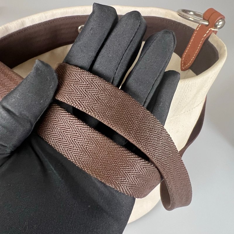 HERMES □P刻 帆布水桶包-6