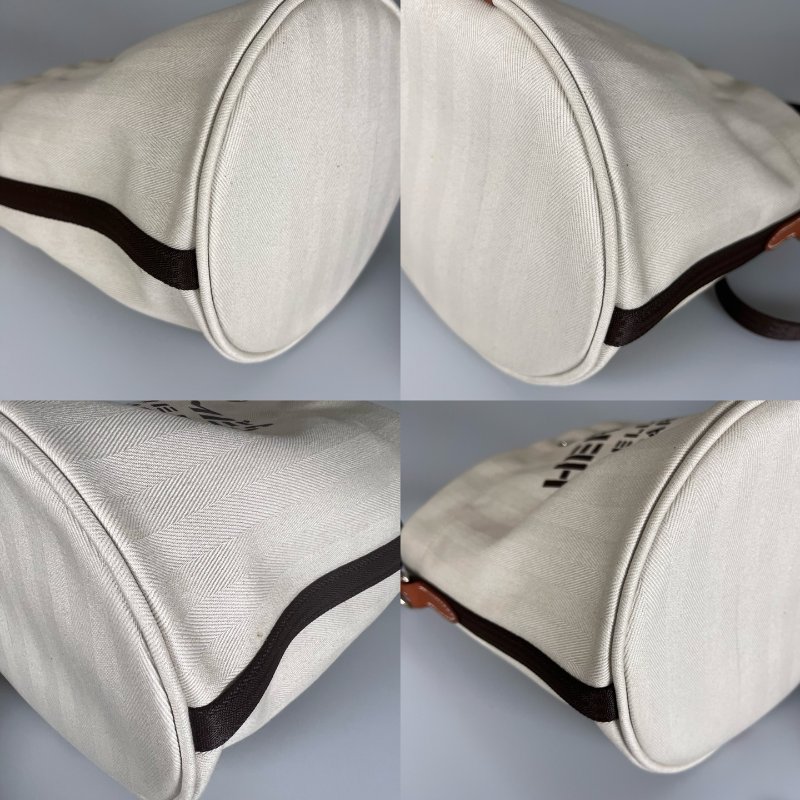 HERMES □P刻 帆布水桶包-7