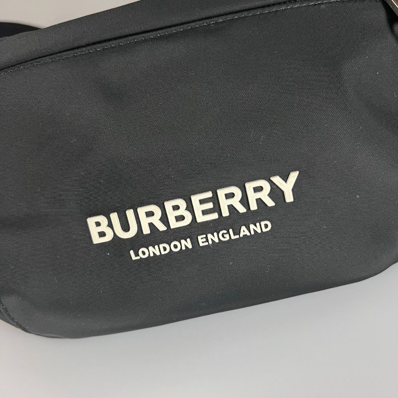BURBERRY 8049095 黑尼龍腰包-6