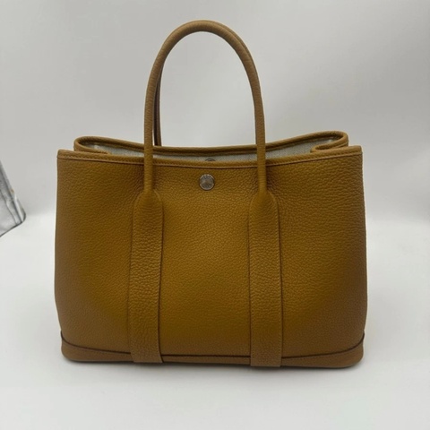 Hermes 愛馬仕garden party30 栗子色花園包，尺寸：30*14*20cm