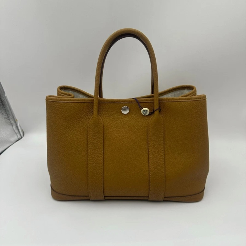 Hermes 愛馬仕garden party30 栗子色花園包，尺寸：30*14*20cm-1