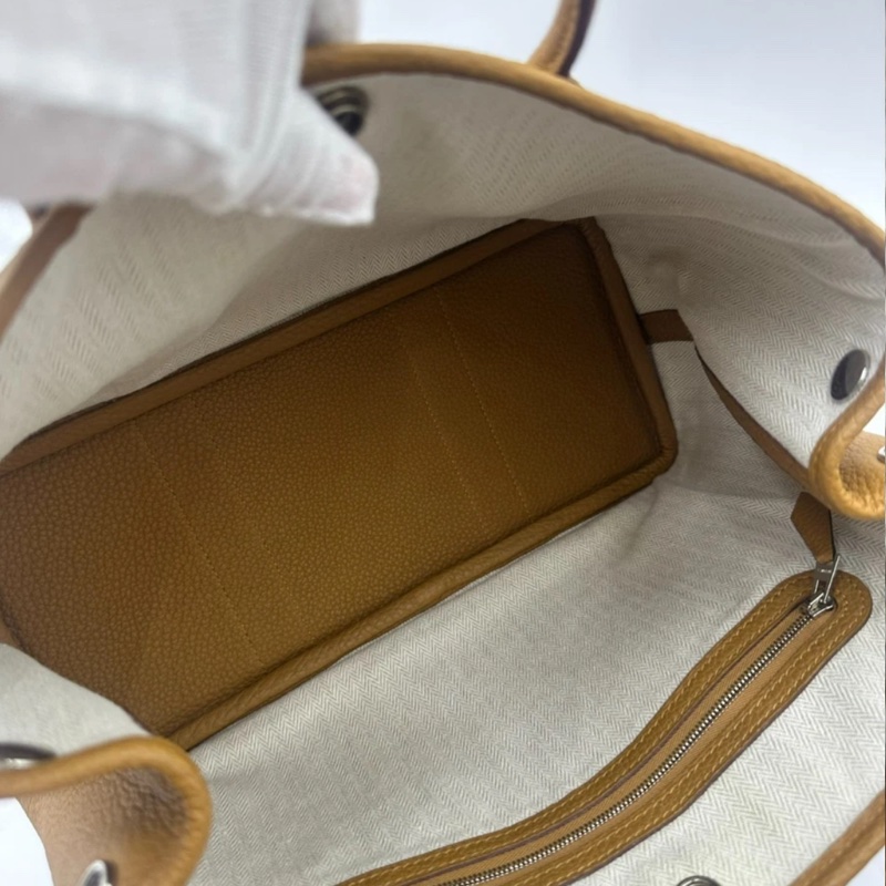 Hermes 愛馬仕garden party30 栗子色花園包，尺寸：30*14*20cm-9