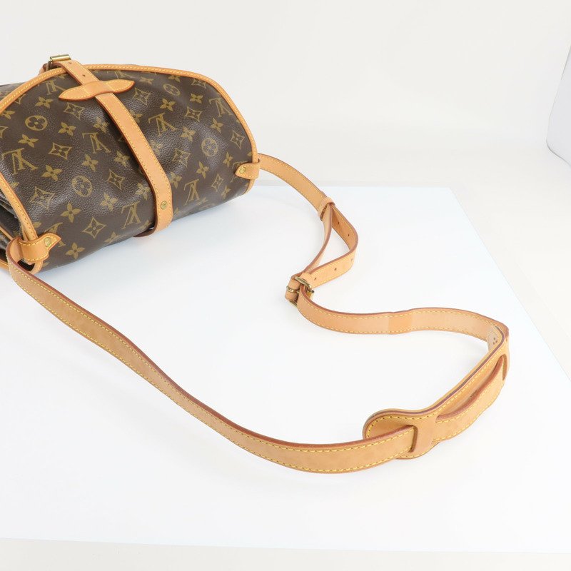 LOUIS VUITTON Monogram Saumur 30金扣肩背袋-7