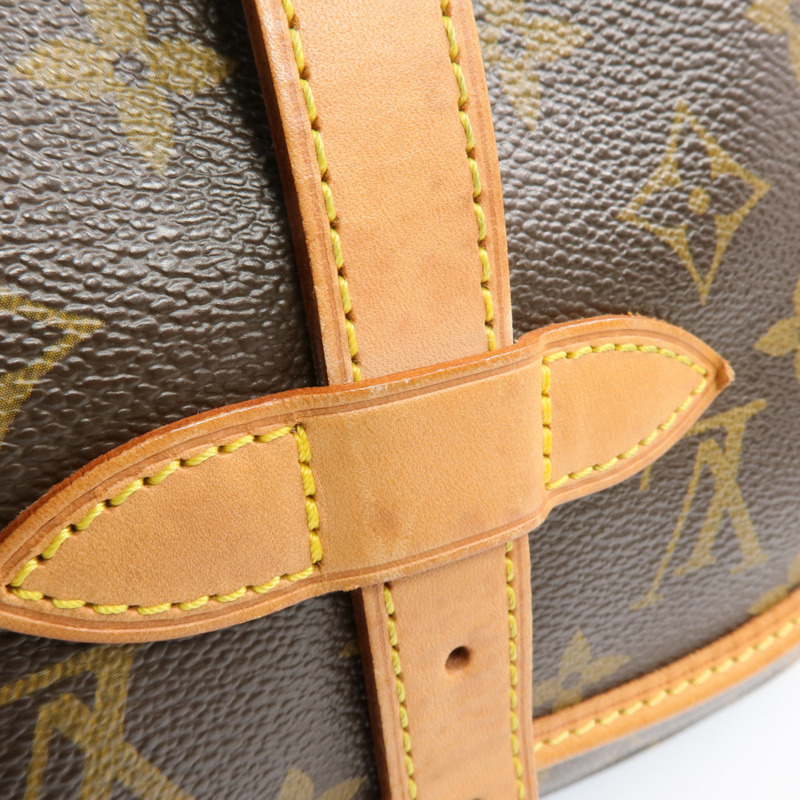 LOUIS VUITTON Monogram Saumur 30金扣肩背袋-13