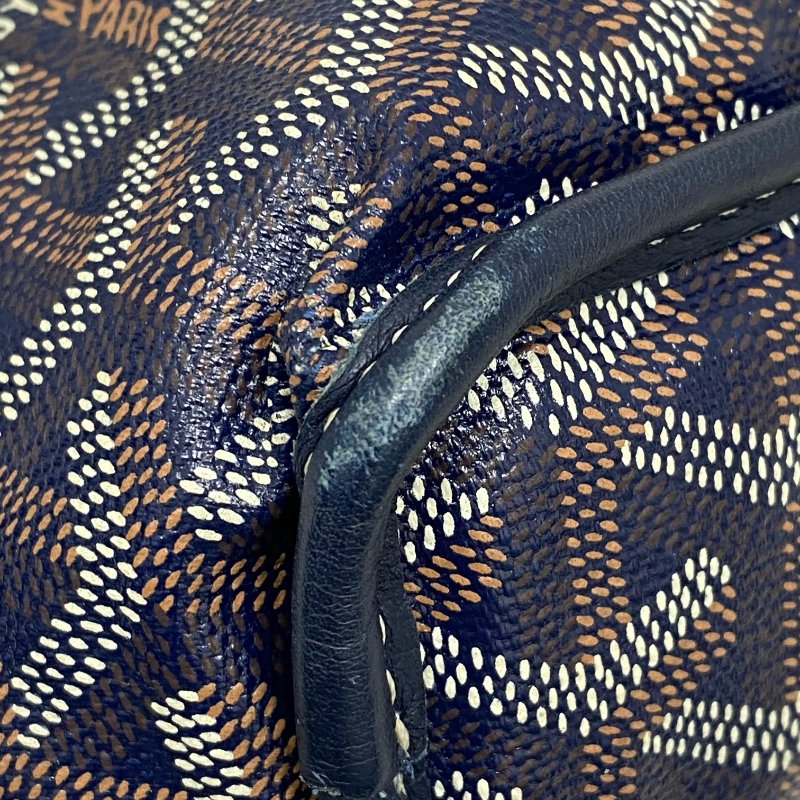 △ Goyard 高雅德 Navy Coated Canvas Anjou Mini Tote Bag 深藍色塗層帆布托特袋 - 257027386-9