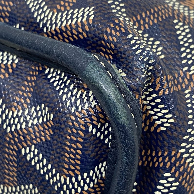 △ Goyard 高雅德 Navy Coated Canvas Anjou Mini Tote Bag 深藍色塗層帆布托特袋 - 257027386-10